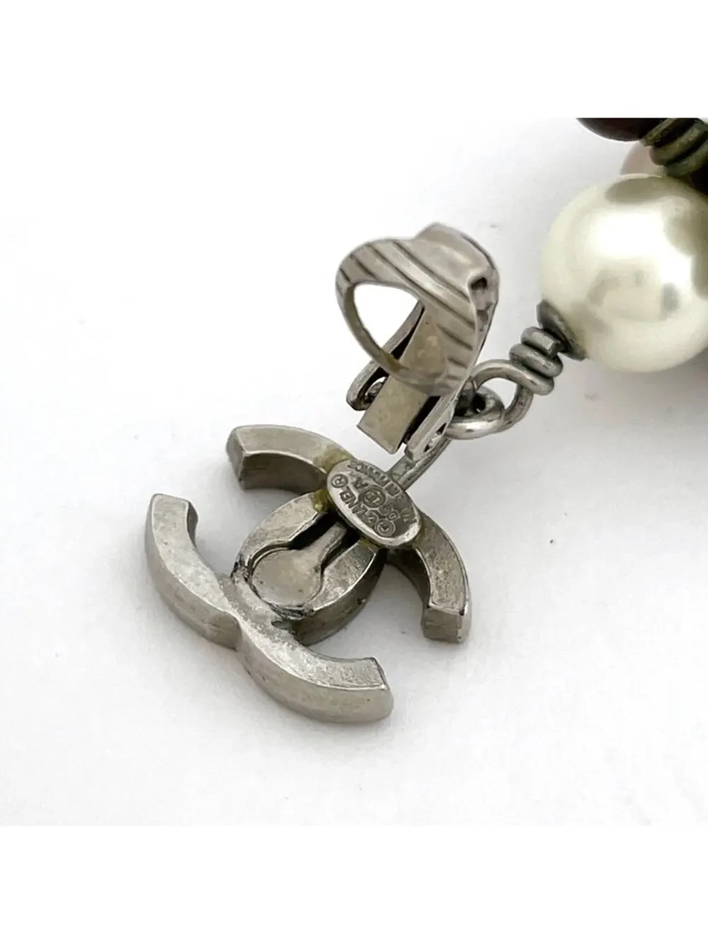 Chanel Cc Logo Clip-On Earrings Silver- #327650C69B